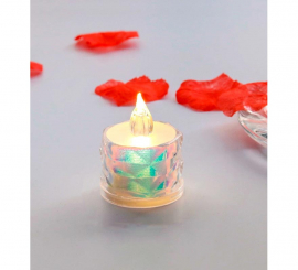 Vela de chá Fato dourada de 5 cm