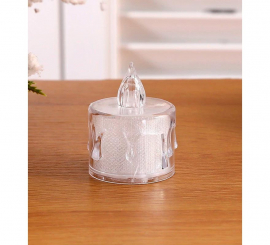 Vela de gotejamento transparente de 5 cm Vela de gotejamento transparente de 5 cm