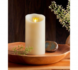 Vela oscilante branca de 15 cm