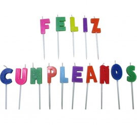 Velas de Feliz Cumpleaños