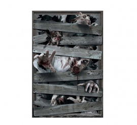 Dekoratives Fenster Zombies 80X120 cm