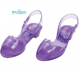 Os sapatos roxos de gelatina da Elsa de Frozen Os sapatos roxos de gelatina da Elsa de Frozen