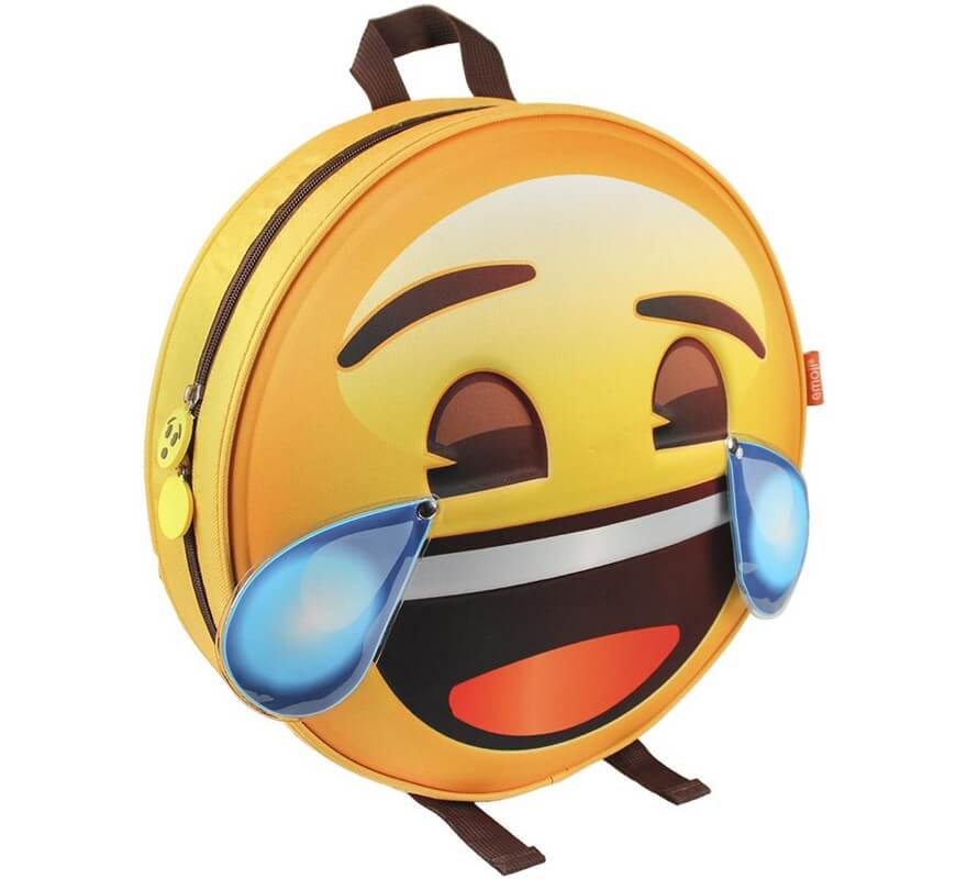 Children's Backpack Emoji Crying Laughter with relief 28x28x9 cm