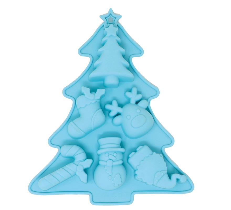 Christmas Tree Mold for 6 Silicone Cookies 20x23 cm