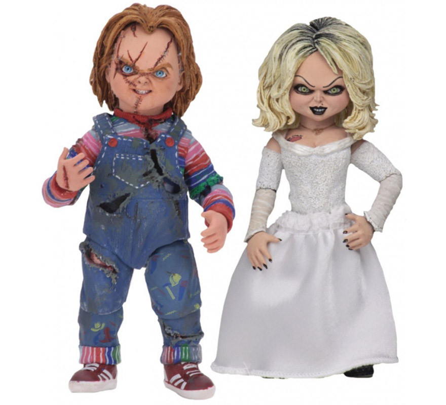 Pack 2 Chucky & Tiffany Figures of 10 cm NECA