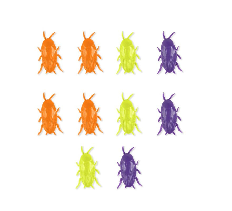 Pacote de 10 baratas tricolores decorativas