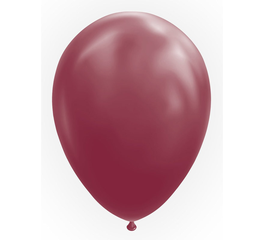 Confezione da 10 palloncini rossi bordeaux 30 cm