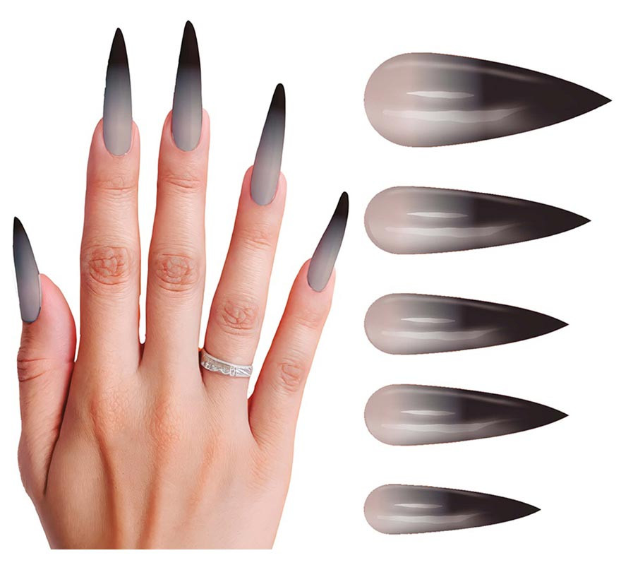 Pack of 12 Long Gothic Nails