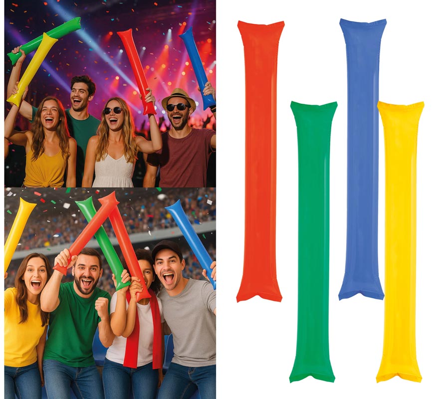 Pack de 2 Palos Hinchables en colores surtidos