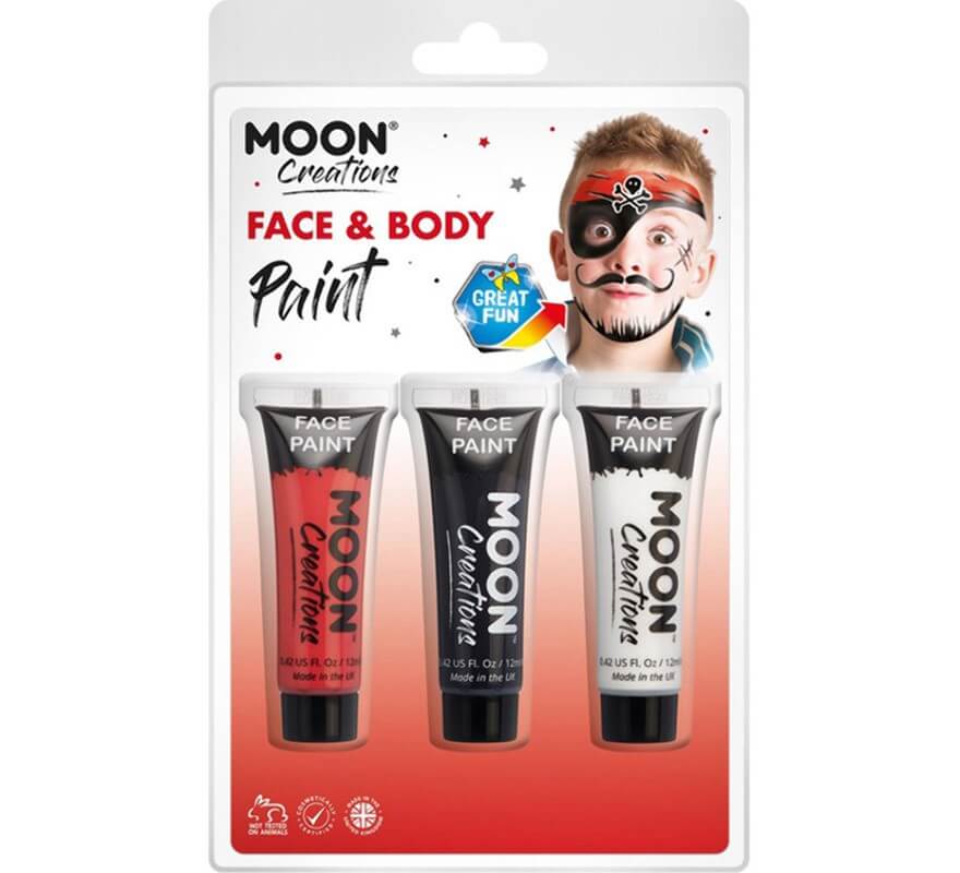 Packung mit 3 Make-up für Gesicht und Körper mit 12 ml Pirat