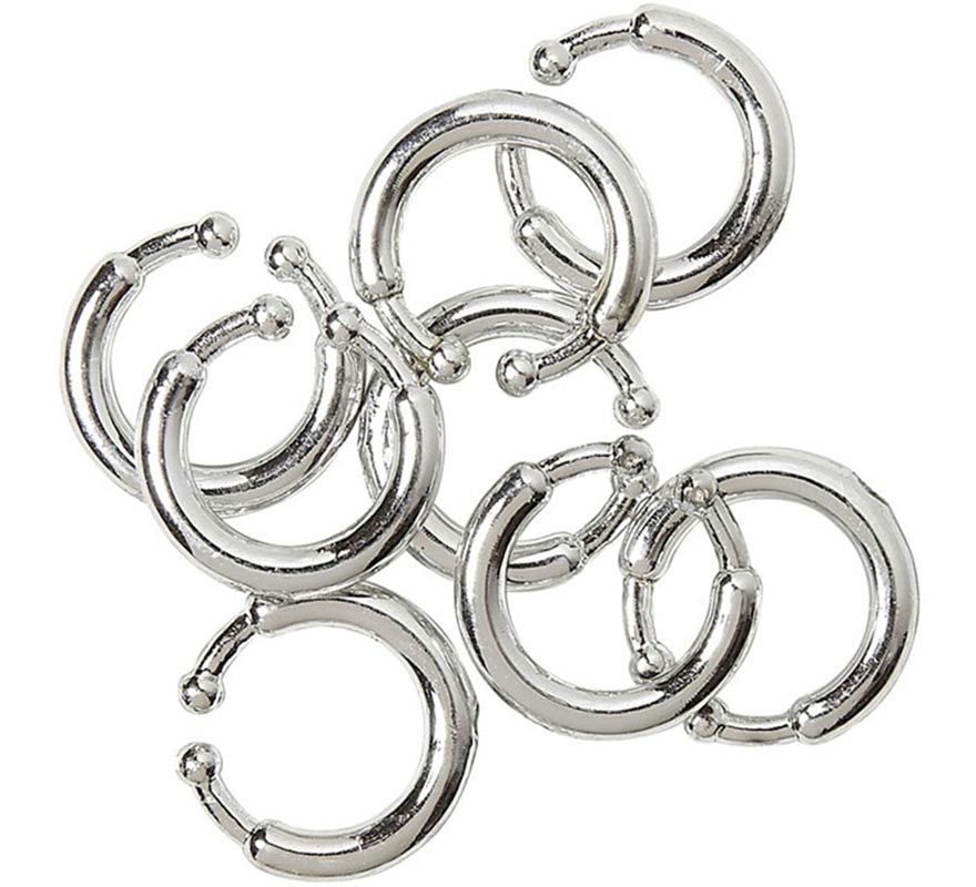 Pacote com 8 piercings de pressão
