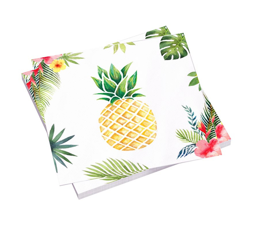 Pack of 8 Hawaii Napkins of 33x33 cm