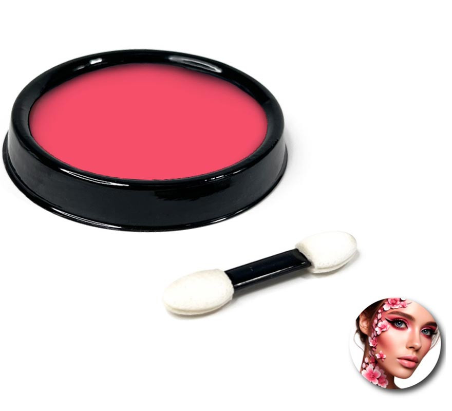 Fuchsia water-based makeup pack with brush