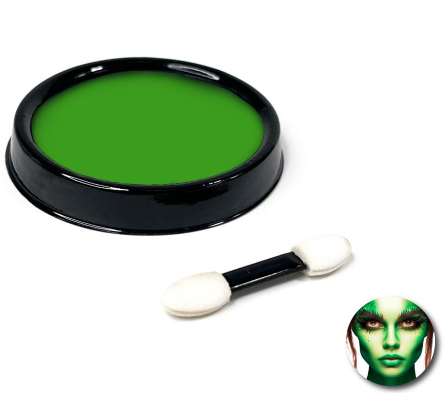 Light green water-based makeup pack with brush