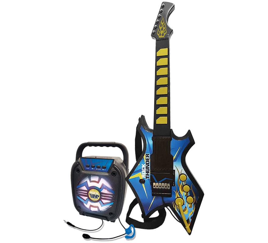 Pack Guitarra Eléctrica Rock y Bafle Real con Bluetooth