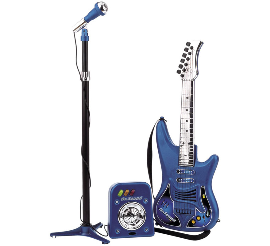 Pack Guitarra, Micrófono y Bafle para niño