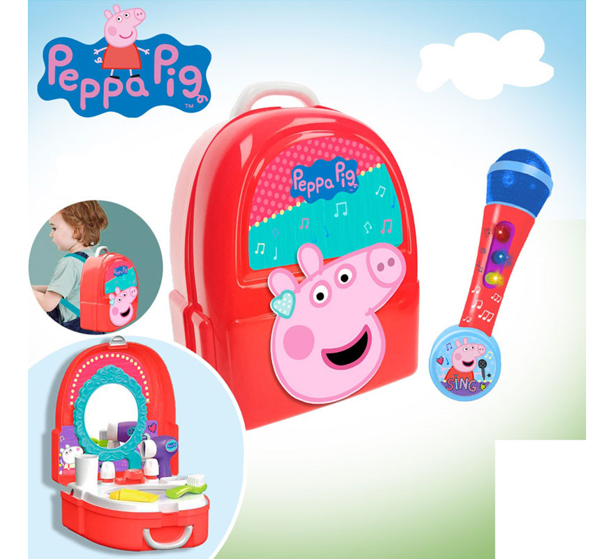 Pack Micrófono y Mochila Camerino Peppa Pig