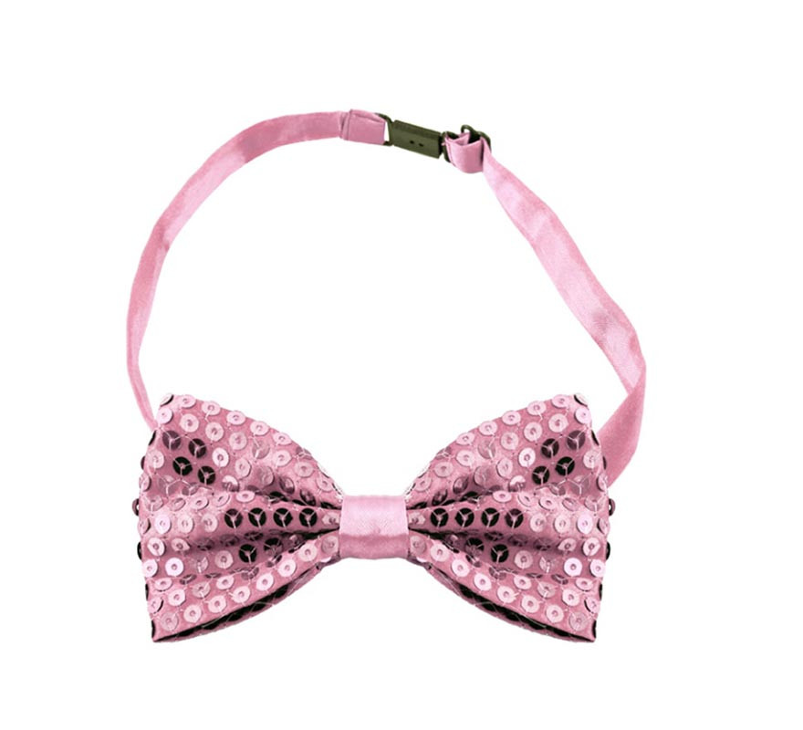 Pink Sequin Bow Tie with Hook