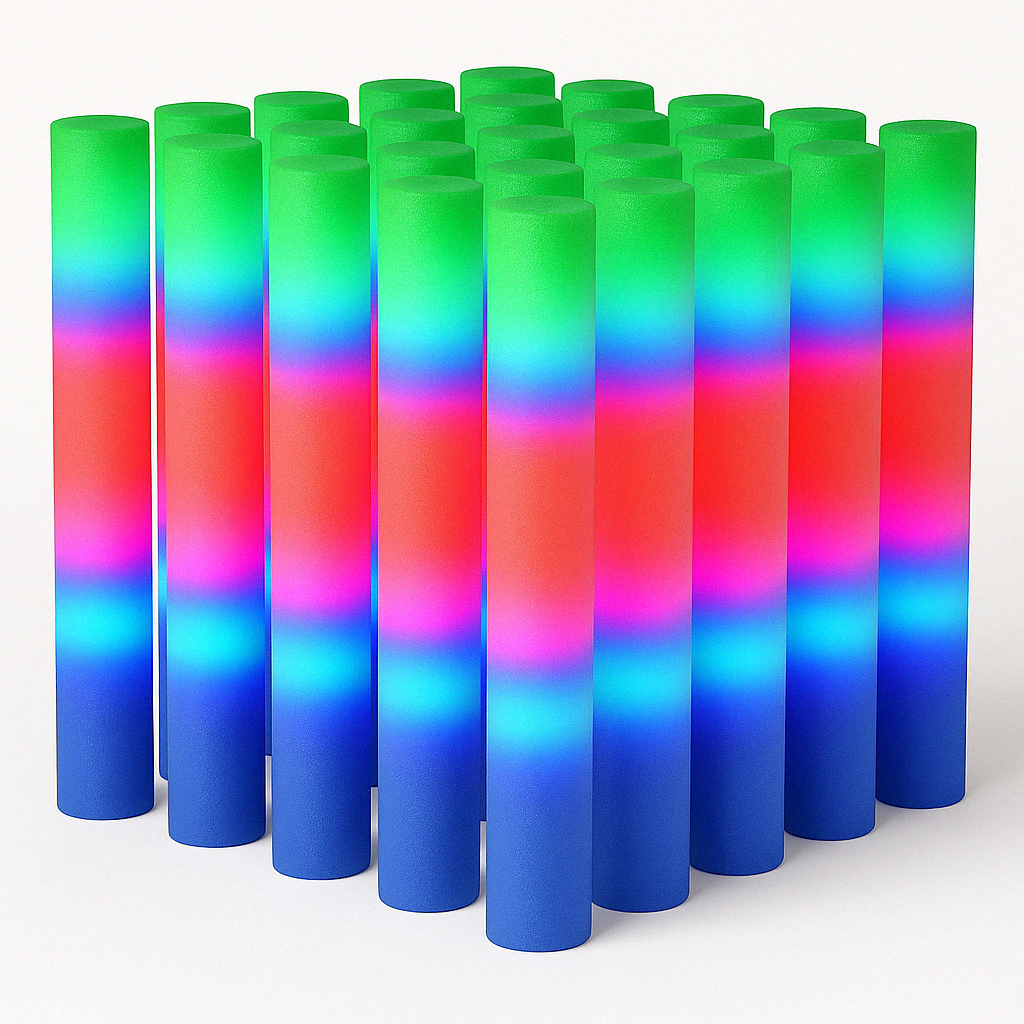 Bastão de espuma LED de 46,5 cm para festas noturnas