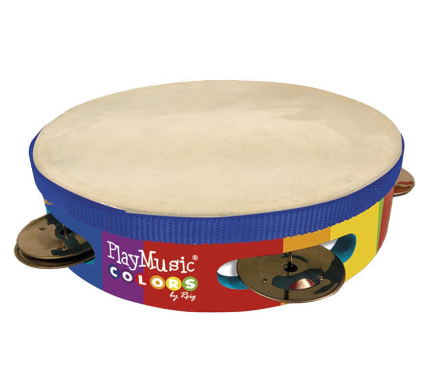 23 cm Painted Wood Tambourine