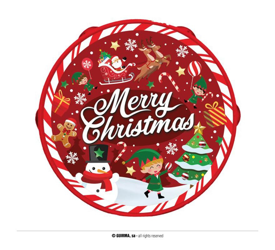 13 cm pvc Merry Christmas tambourine