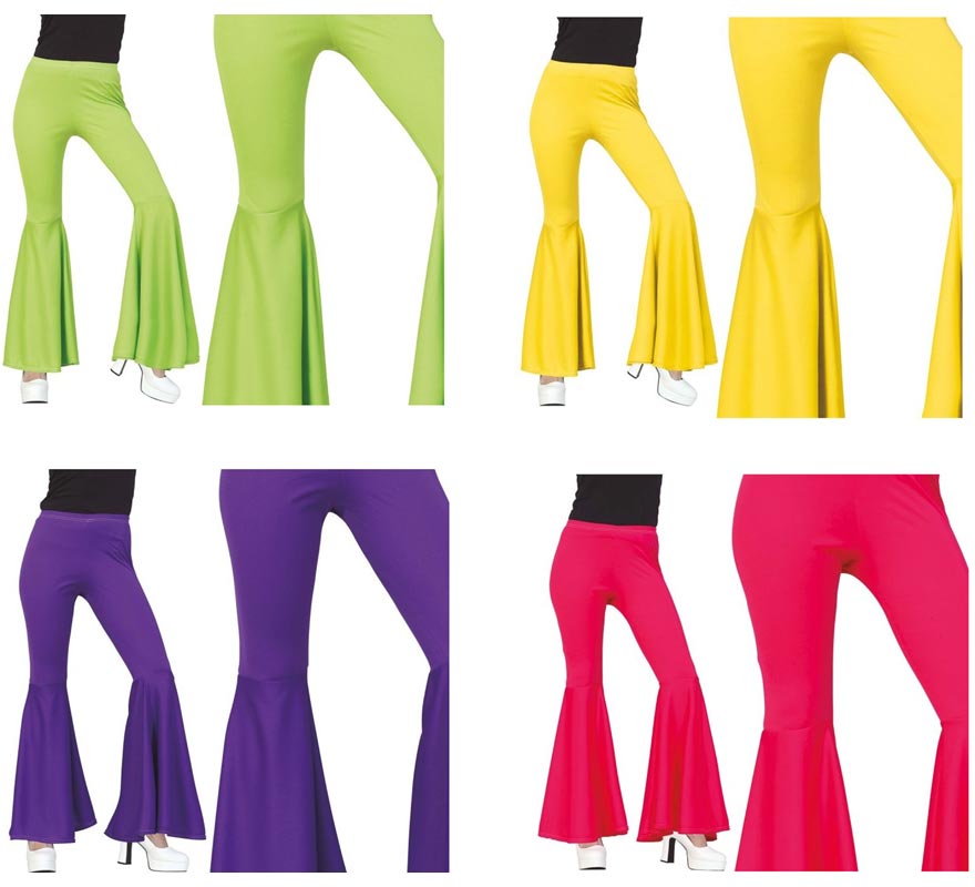 Calça Bell Bottom Elástica Tamanho M (Médio) em diversas cores para mulheres