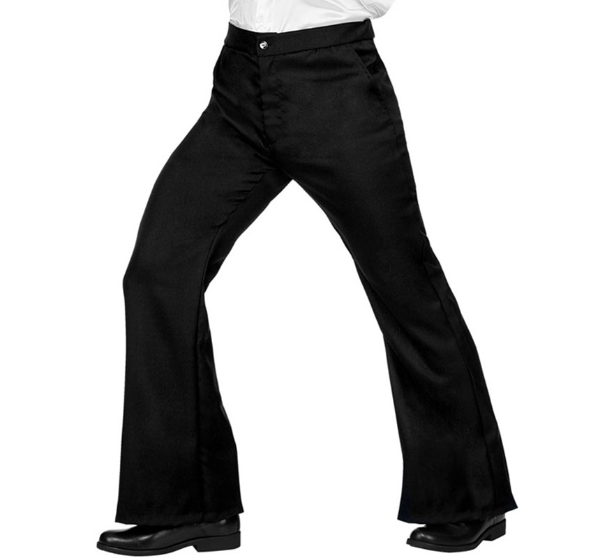 Men's Black 70s Disco Pants