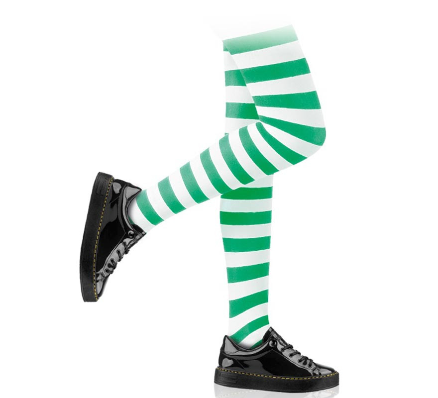 Collants às Riscas Branco Infantil em várias cores