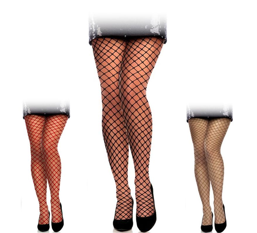 Collants de Rede Adulto em várias cores