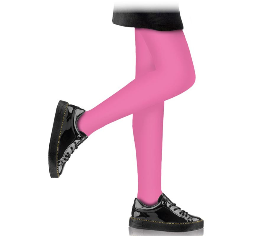 Children's 40 denier fuchsia tights