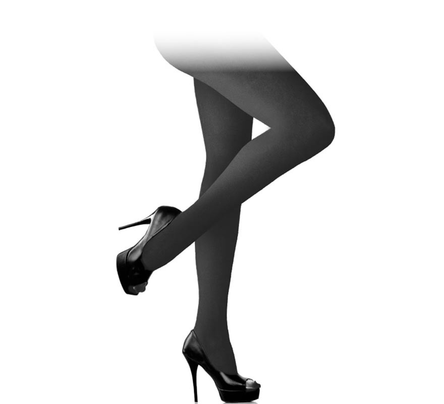 Adult 40 denier black pantyhose