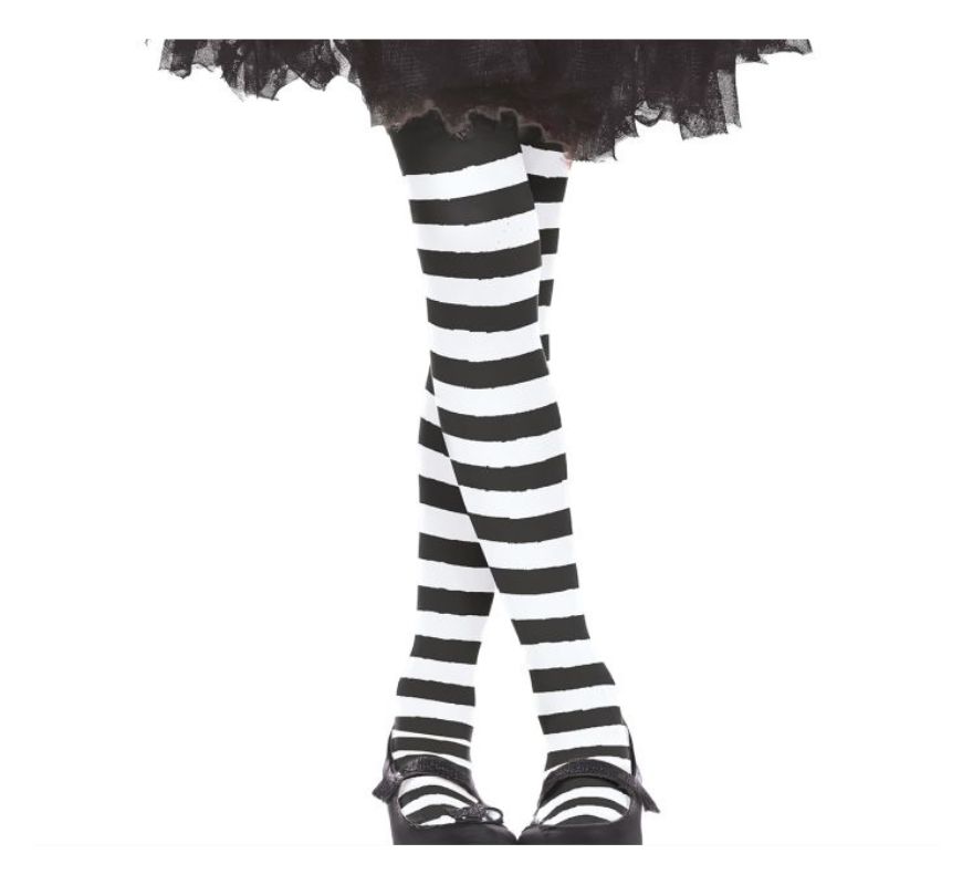 Collants às riscas em várias cores para crianças dos 3 aos 6 anos