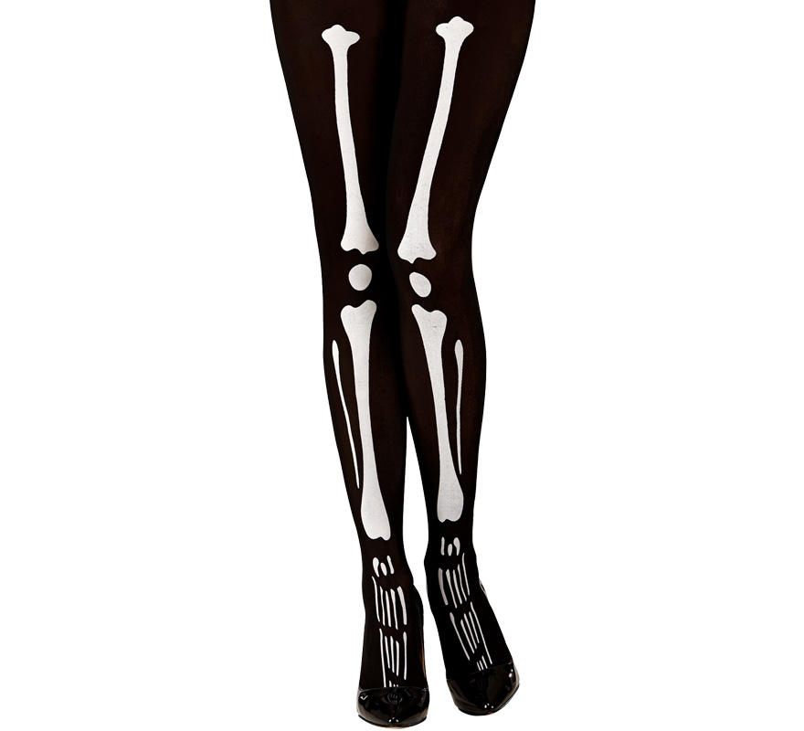 40 DEN Skeleton Tights for women