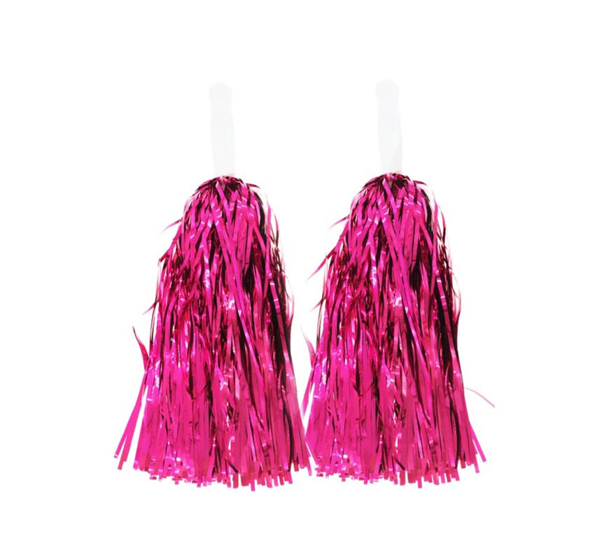 Par de Pompons Brilhantes com Pega em várias cores