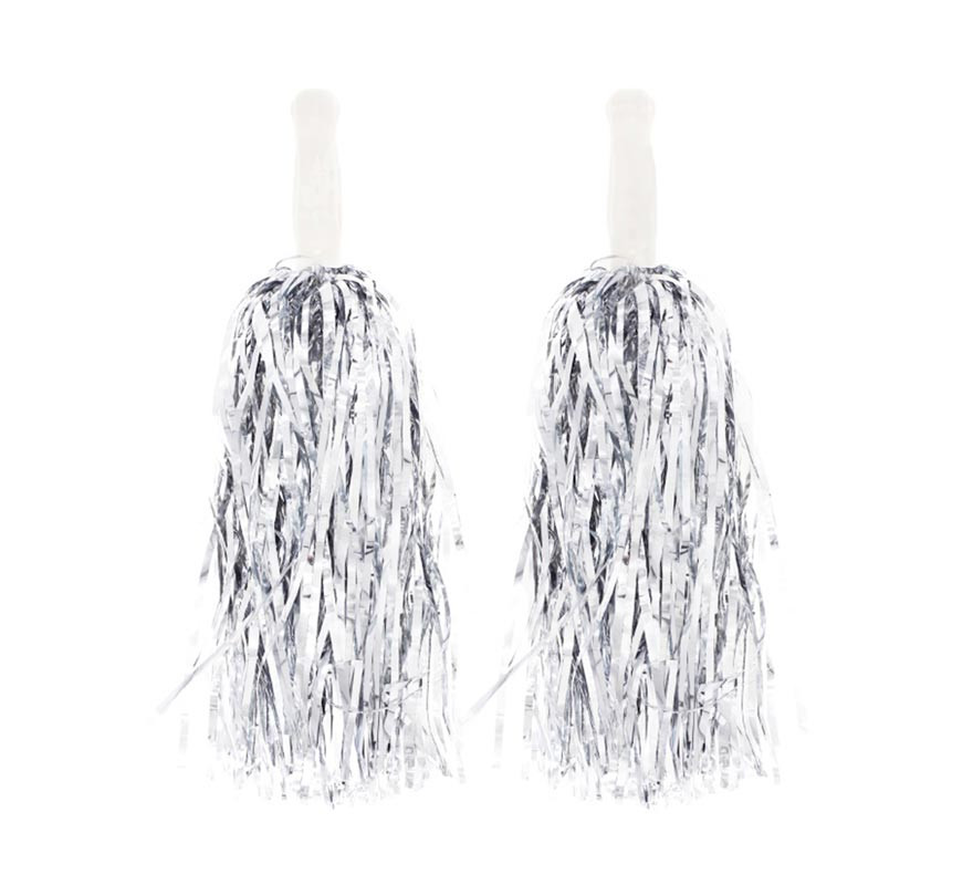 Par de Pompons Brilhantes com Pega em várias cores