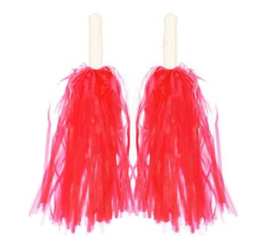 Par de pompons em várias cores