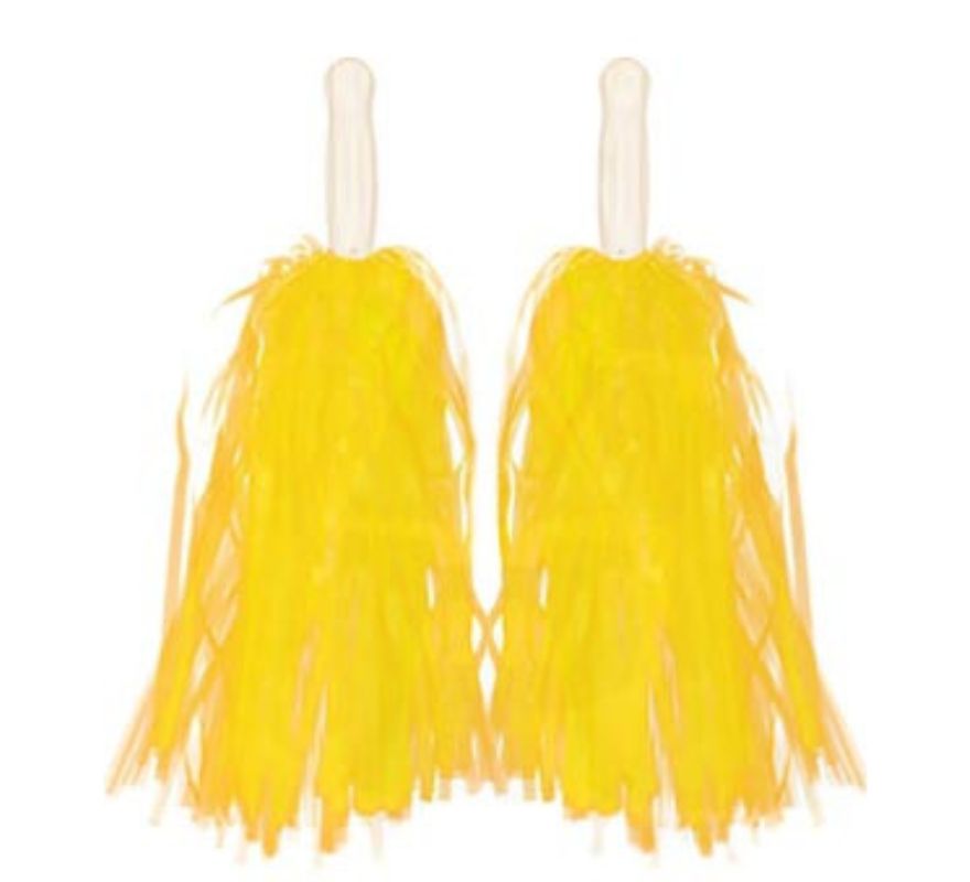 Par de pompons em várias cores