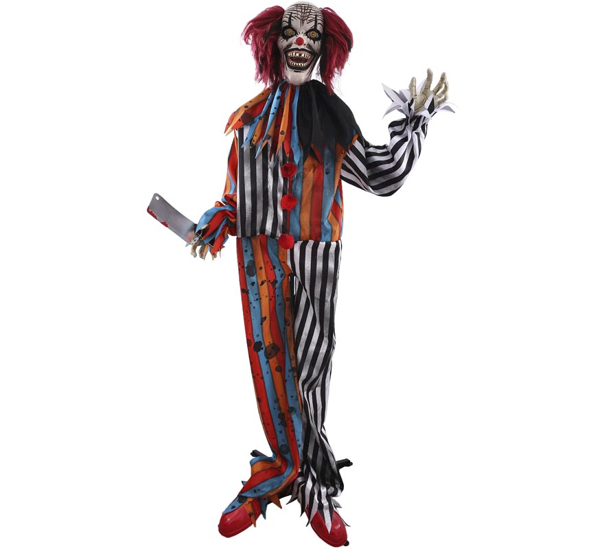 Palhaço Assassino Animado de 170 cm com Som e Movimento Palhaço Assassino Animado de 170 cm com Som e Movimento