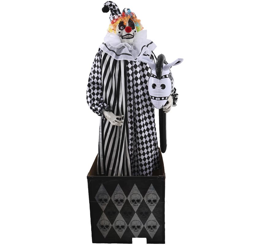 Crazy Animated Clown with Light, Sound and Movement 165 cm