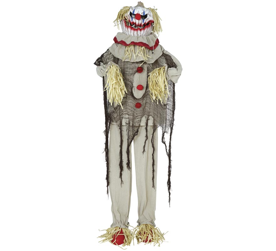 175cm Scarecrow Clown with Sound and Motion Light