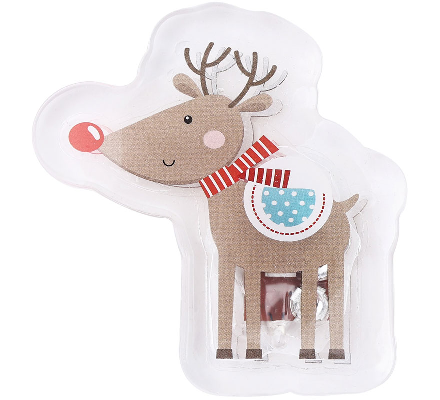 Pegatina Gel Led Reno Navidad de 10x15 cm