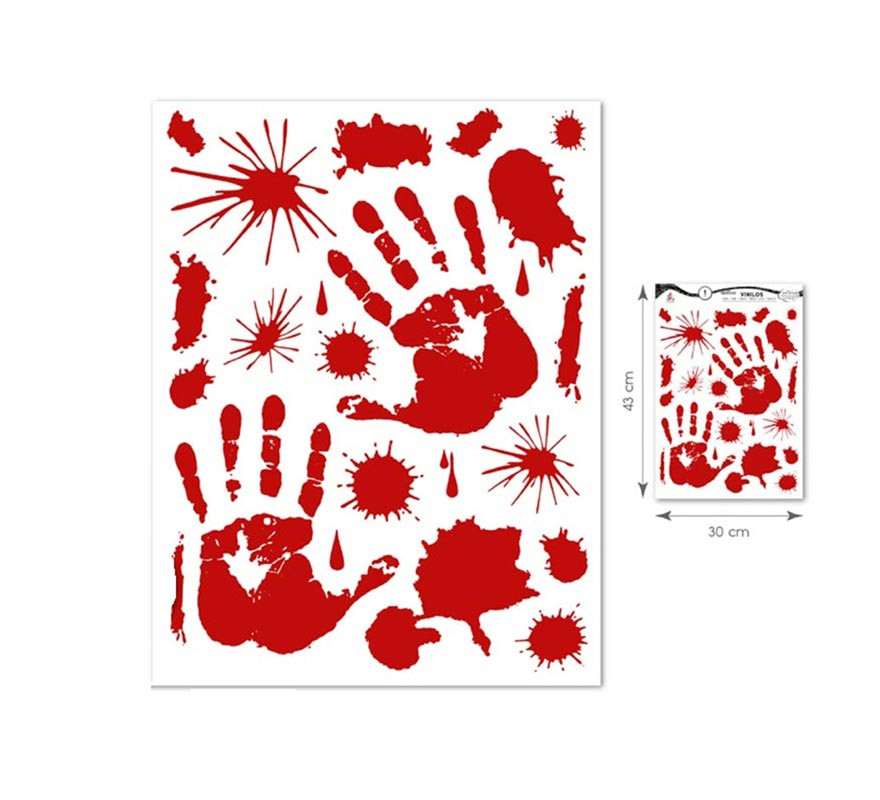 Blood Hands Sticker 1 piece