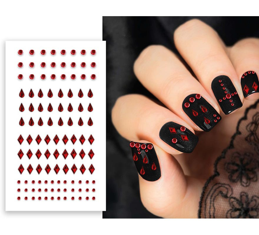 Red Nail Stickers