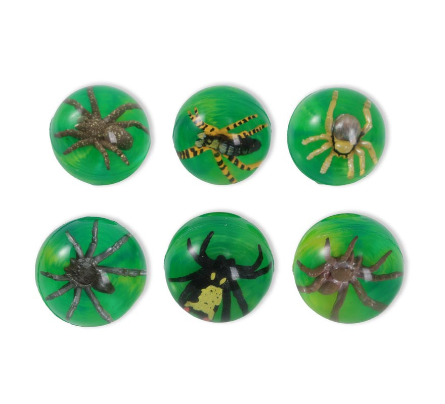 Bolas de aranha de borracha de 4,3 cm