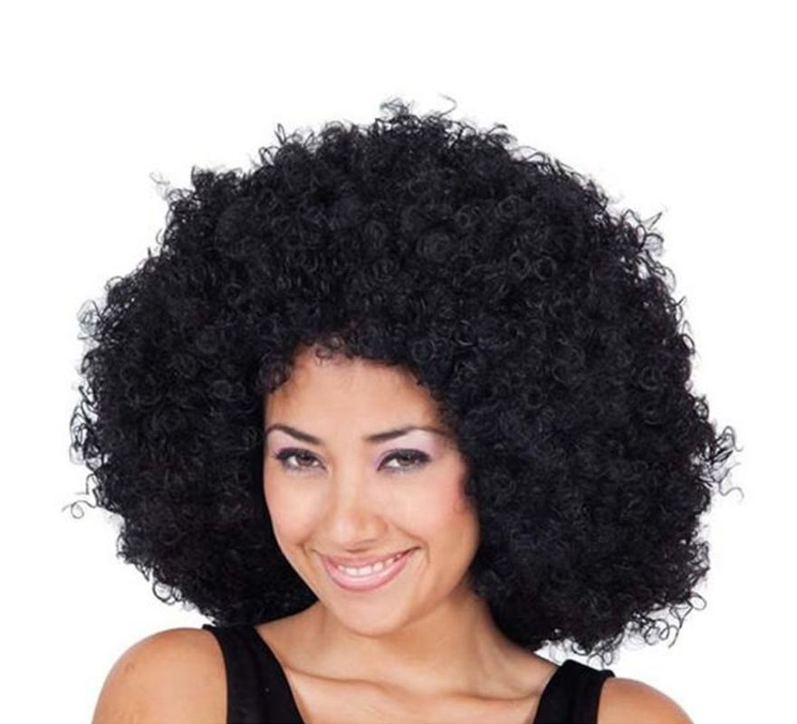 Peruca afro extra grande em várias cores