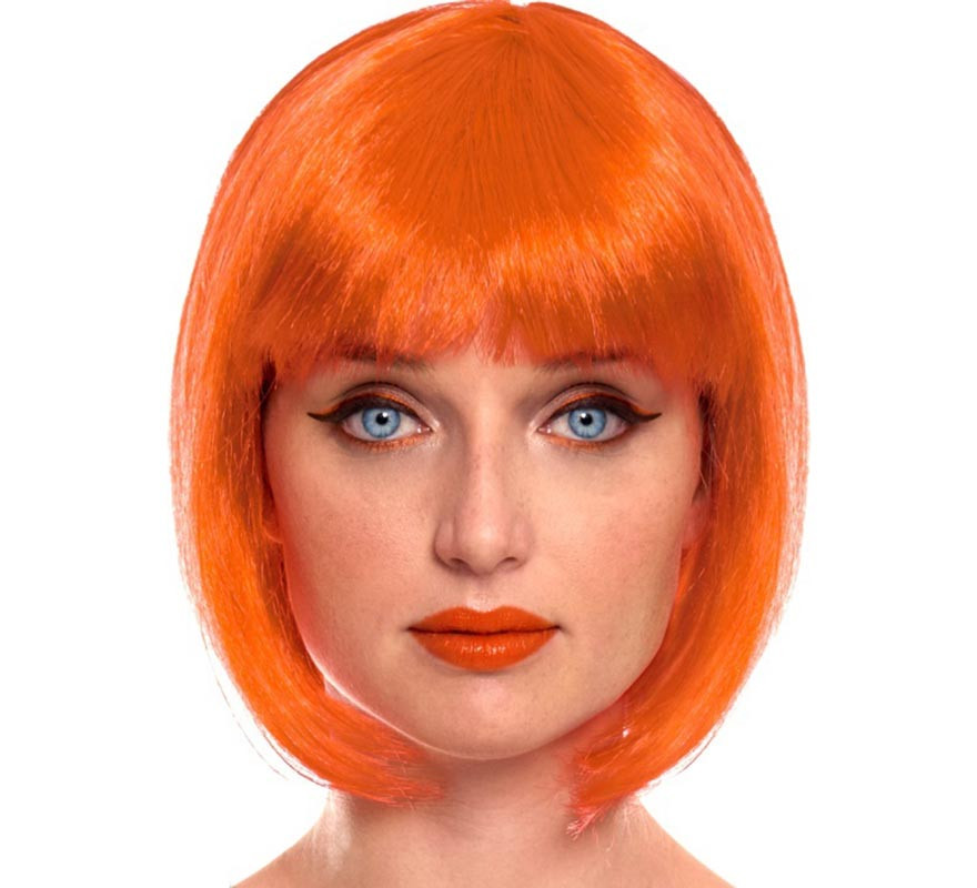 Dark Orange Bob Wig