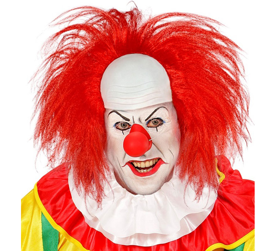 Red Bald Clown Wig