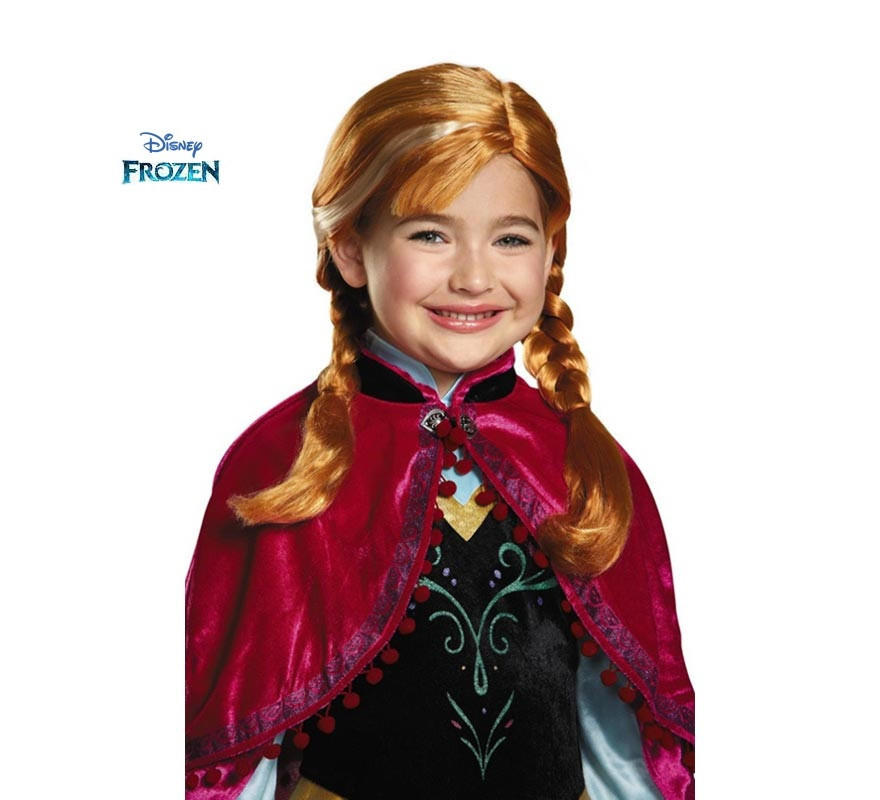 Perruque enfant Anna La Reine des Neiges Disney