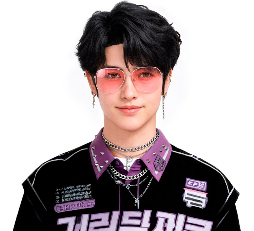 Peluca de Demonio Ídolo K-Pop