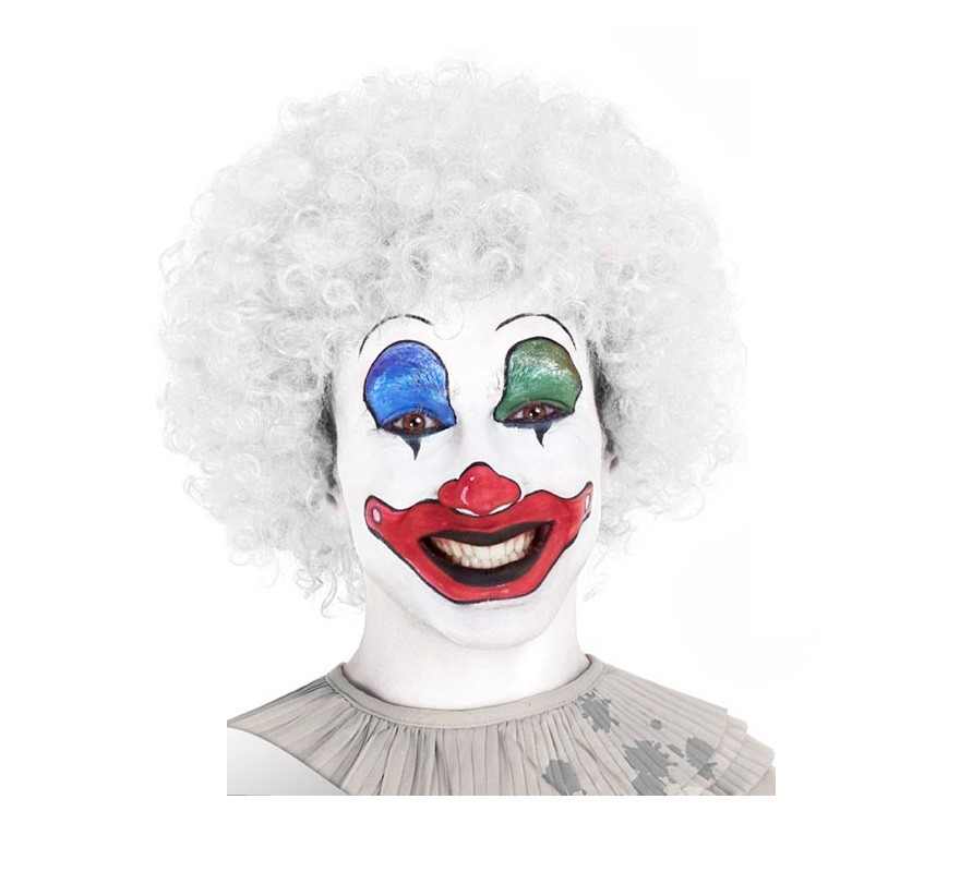 120 gr white Clown wig